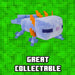 Minecraft Blue Axolotl Soft Toy Video Game Character Blue - 28cm x 15cm
