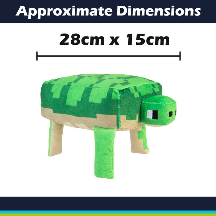 Minecraft Turtle Soft Toy Video Game Character Grenn - 28cm x 15cm