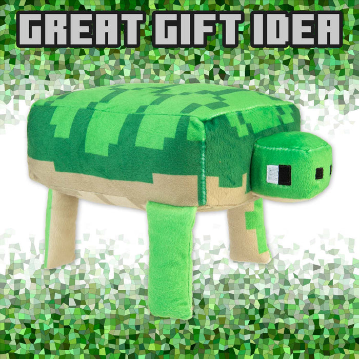 Minecraft Turtle Soft Toy Video Game Character Grenn - 28cm x 15cm