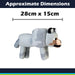 Minecraft Wolf Soft Toy Video Game Character Grey - 28cm x 15cm