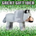 Minecraft Wolf Soft Toy Video Game Character Grey - 28cm x 15cm