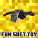 Minecraft Ender Dragon Soft Toy Video Game Character Black - 28cm x 15cm