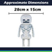 Minecraft Skeleton Soft Toy Video Game Character Grey - 28cm x 15cm