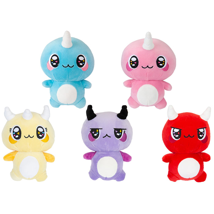Nova Naru Naru Soft Toy Cute Plushie Huggable Cuddly Stuffed Toy 15cm Purple