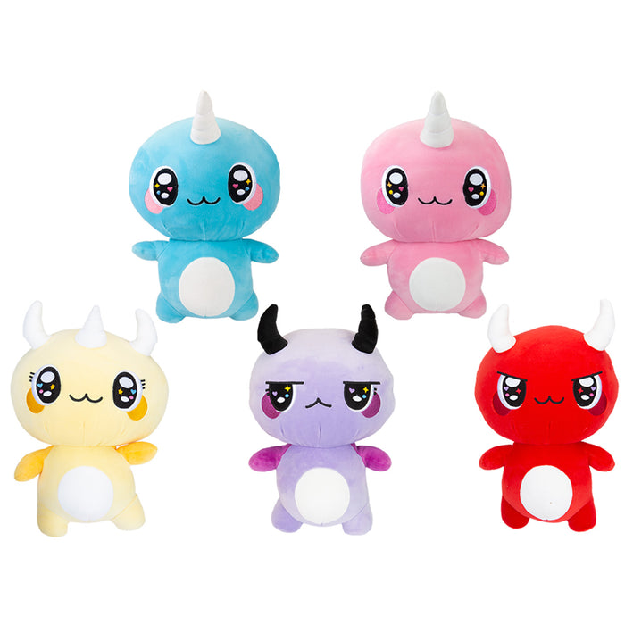 Sky Naru Naru Soft Toy Cute Plushie Huggable Cuddly Stuffed Toy 30cm Blue