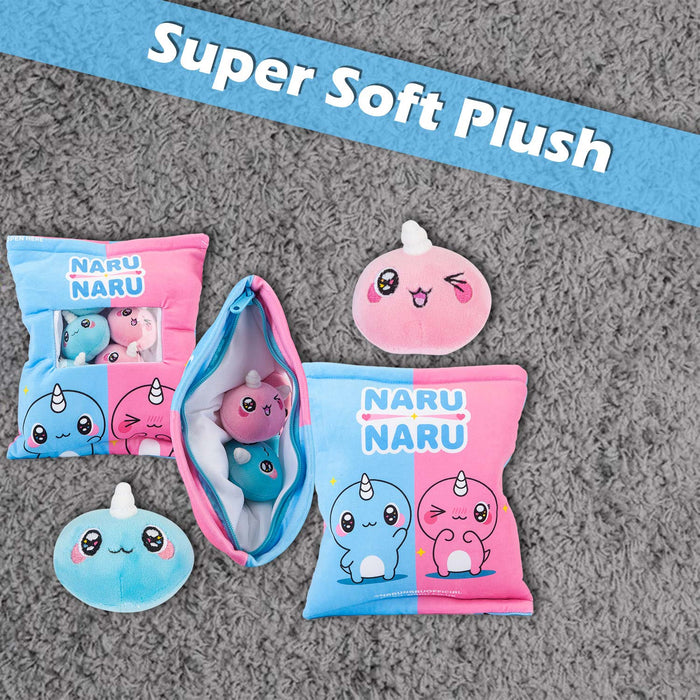 Naru 6 Pack Soft Toy Plush Pink