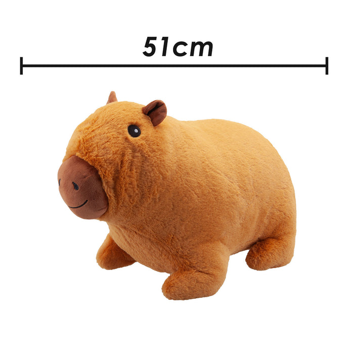 Capybara Soft Toy Animal Cute Plush Cuddly Furry Fluffy Friend 51cm Brown