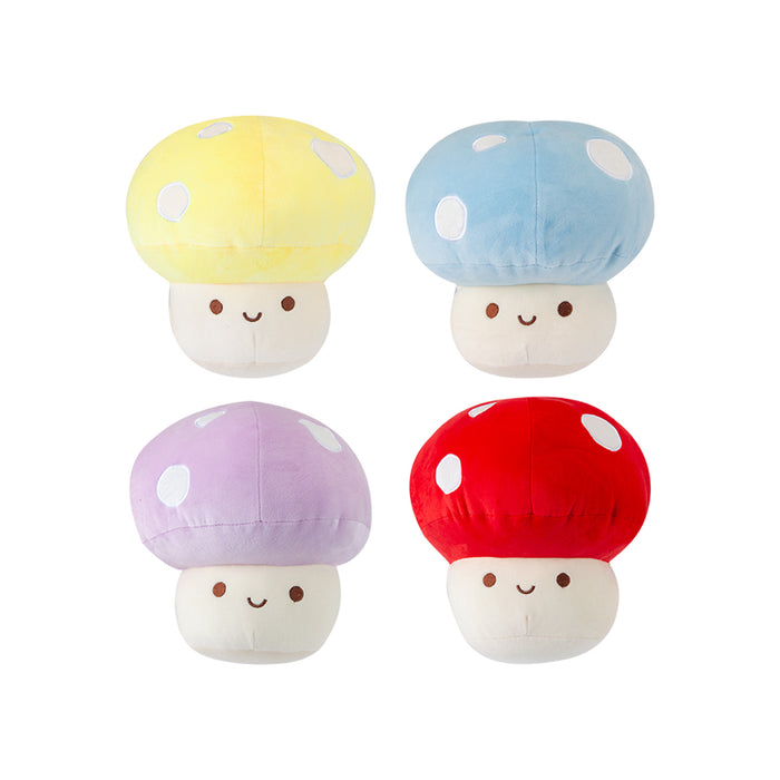Blue Mushroom Mochi Soft Toy Cute Plushie Huggable Cuddly Plush 25cm Blue