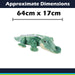 Laying Alligator Soft Toy Bedroom Decoration Green - 64cm x 17cm