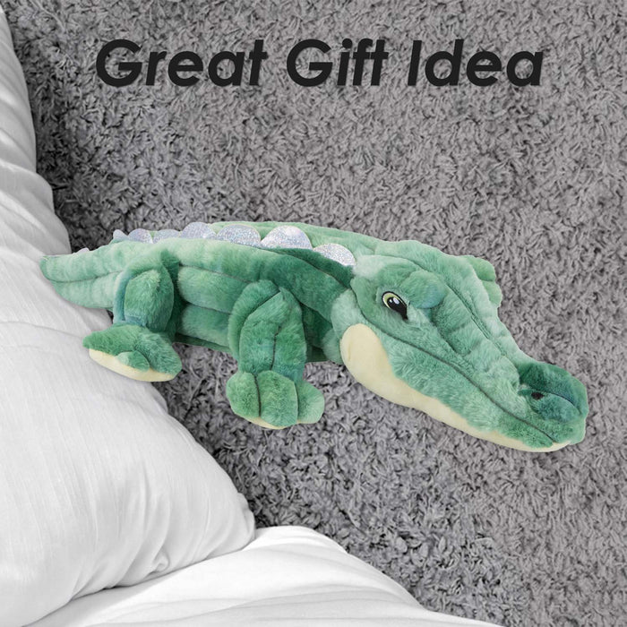 Laying Alligator Soft Toy Bedroom Decoration Green - 64cm x 17cm