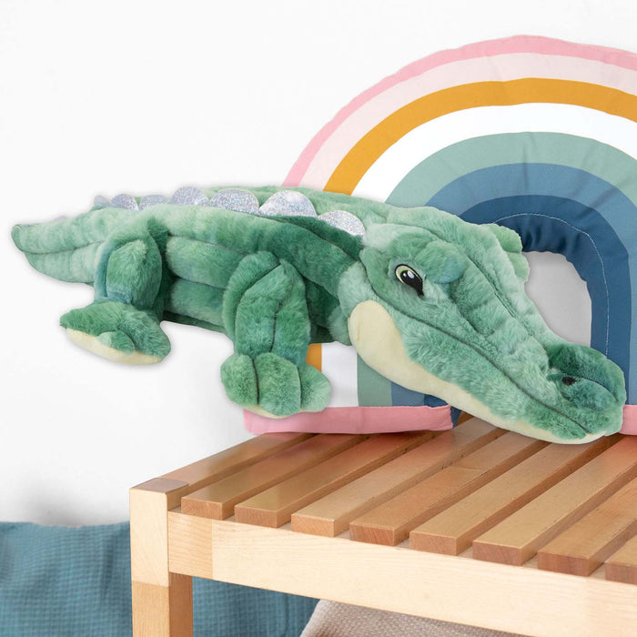 Laying Alligator Soft Toy Bedroom Decoration Green - 64cm x 17cm