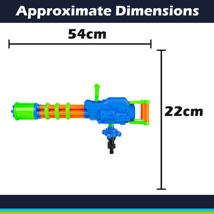 Water Gun Pistol Hose Connection Outdoor Pool 54cm x 22cm Blue-Orange X 1