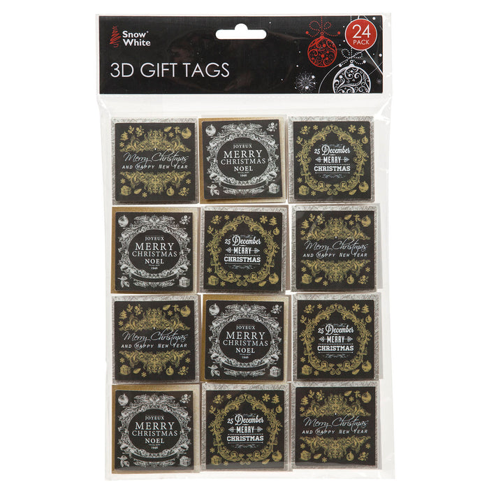 Christmas Gift Tags Present Labels 24 Themed
