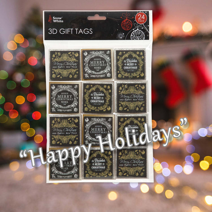 Christmas Gift Tags Present Labels 24 Themed
