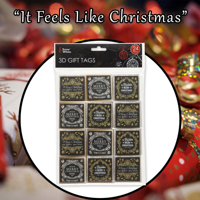 Christmas Gift Tags Present Labels X 24 29. 9x18. 2x1. 4cm Christmas Themed