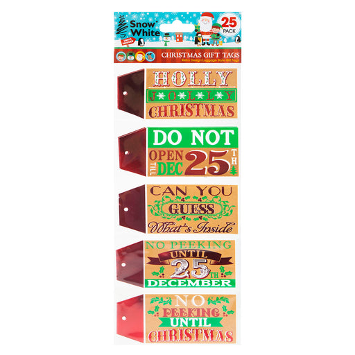Christmas Gift Tags Present Labels X 25 35. 1x12. 1x0. 1cm Christmas Themed