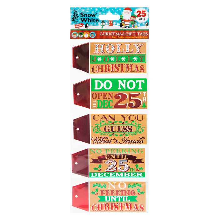 Christmas Gift Tags Present Labels 25 Themed