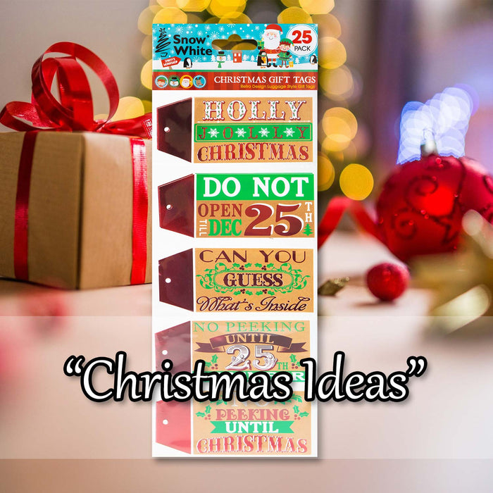 Christmas Gift Tags Present Labels 25 Themed