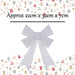 Tinsel Bow Christmas Decoration X 1 22cm x 32cm x 7cm White