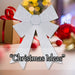 Tinsel Bow Christmas Decoration X 1 22cm x 32cm x 7cm White