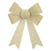 Tinsel Bow Christmas Decoration X 1 37cm x 49cm x 13cm Champagne