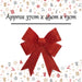 Tinsel Bow Christmas Decoration X 1 37cm x 49cm x 13cm Red