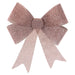 Tinsel Bow Christmas Decoration X 1 37cm x 49cm x 13cm Rose Gold