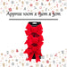 Velvet Bows x 3 Christmas Decoration X 3 10cm x 13cm x 3cm Red
