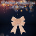 Tinsel Bows 2 Pack Christmas Decoration X 1 x 2 13cm x 17cm x 4.5cm Rose Gold