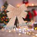 Tinsel Bows 2 Pack Christmas Decoration X 1 x 2 13cm x 17cm x 4. 5cm Rose Gold