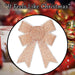 Tinsel Bows 2 Pack Christmas Decoration X 1 x 2 13cm x 17cm x 4. 5cm Rose Gold
