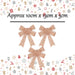 Tinsel Bows 3 Pack Christmas Decoration X 1 10cm x 13cm x 3cm Rose Gold