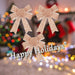Tinsel Bows 3 Pack Christmas Decoration X Rose Gold
