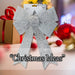 Tinsel Bow Light Up Christmas Decoration X 1 29cm x 43cm x 10cm Silver