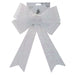 Tinsel Bow light Up Christmas Decoration X 1 29cm x 43cm x 10cm White