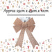 Tinsel Bow Light Up Christmas Decoration X Rose Gold