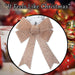 Tinsel Bow Light Up Christmas Decoration X 1 29cm x 43cm x 10cm Rose Gold