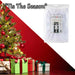 Christmas Door Bow Luxury Decoration X 1 52cm x 35. 1cm x 5. 9cm White Diamante