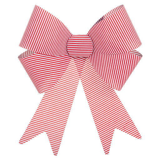 Candy Stripe Bow Christmas Decoration X 1 37cm x 49cm x 13cm C, y Stripe