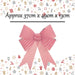 Candy Stripe Bow Christmas Decoration X