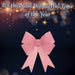 Candy Stripe Bow Christmas Decoration X