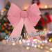 Candy Stripe Bow Christmas Decoration X