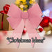Candy Stripe Bow Christmas Decoration X