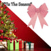 Candy Stripe Bow Christmas Decoration X 1 37cm x 49cm x 13cm Candy Stripe