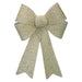 Tinsel light Up Bow Christmas Decoration X Champagne