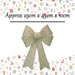 Tinsel light Up Bow Christmas Decoration X Champagne
