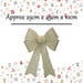 Tinsel light Up Bow Christmas Decoration X 1 29cm x 43cm x 10cm Champagne