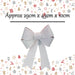 Christmas Bow Light Up Tinsel Christmas Decoration X 1 29cm x 43cm x 10cm White