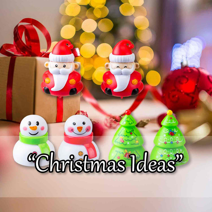 Christmas Pull Back Toys 6 Varied Designs X 1 10. 5x9. 9x4. 2cm Santa,Snowman,Tree