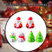 Christmas Pull Back Toys 6 Varied Designs X 1 10. 5x9. 9x4. 2cm Santa,Snowman,Tree